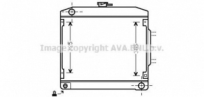 AVA QUALITY COOLING ms2031 -  Радиатор, охлаждение двигателя
